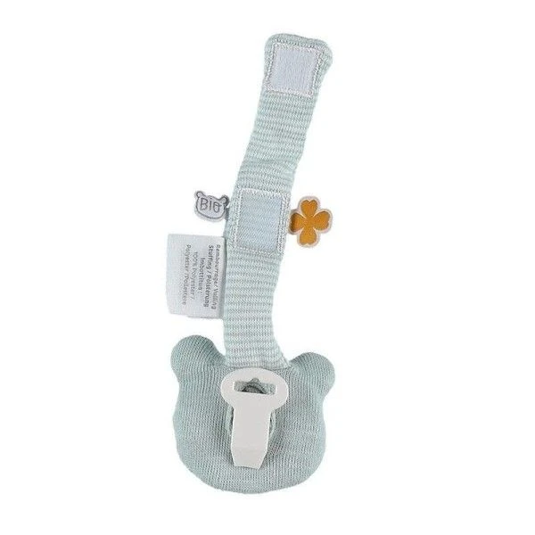 Attache Sucette Coton Nouky Menthe Noukie's® Bio - Bébé Bio 2 Attache Sucette Coton Nouky Menthe Noukie's® Bio - Bébé Bio – Image 2