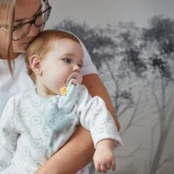 Attache Sucette Coton Nouky Menthe Noukie's® Bio - Bébé Bio 6 Attache Sucette Coton Nouky Menthe Noukie's® Bio - Bébé Bio -Doudou Bio Promos Boutique attache sucette coton nouky menthe noukies bio bebe bio 2