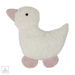 Bouillotte Noyaux De Cerises Doudou Efie Canard Ecru & Rose 25 Cm - Bouillottes Bio
