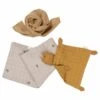 Coffret Cadeau De Naissance Doudou & Lange Ours Abeille Fabelab® Coton Bio GOTS- Doudou Bio Scandinave