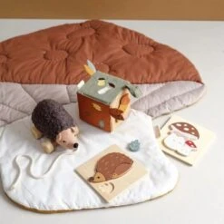 Cube D'activité En Tissus Doux Automne Fabelab® Coton Bio GOTS -Jouet Bio Scandinave -Doudou Bio Promos Boutique cube d activite en tissus doux automne fabelab coton bio gots jouet bio scandinave 2