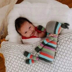 Doudou Âne Donkey 40cm Pebble® Maille Crochet Coton Bio - Doudou Bébé Bio -Doudou Bio Promos Boutique doudou ane donkey 40cm pebble maille crochet coton bio doudou bebe bio 3