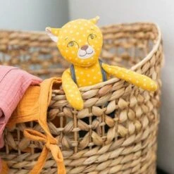 Doudou Attache Sucette Guépard Ocre Rita 23 Cm Apple Park™-Jouets Bio Apple Park™ -Doudou Bio Promos Boutique doudou attache sucette flamant rose franny 25 cm apple park jouets bio apple park 3