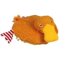 Doudou Bouillotte Lana Natural Wear Canard Emma - Bouillotte Noyaux De Cerises