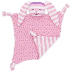 Doudou Carré Plat Hochet Apple Park™ Lapine HiP Hop Coton Bio 30 Cm - Organic Farm Buddies™