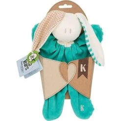 Doudou Coton Bio Keptin-jr Toddel Large Bleu Vert D'Eau & Ecru 21cm- Doudou Écologique -Doudou Bio Promos Boutique doudou coton bio keptin jr toddel large bleu vert d eau ecru 21cm doudou ecologique 2