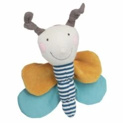 Doudou D'activité Papillon Coton Bio 24 Cm Green Sigikid® - Peluche Bio