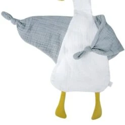 Doudou En Mousseline De Coton Bio Canard Albetta® - Doudou Lange -Doudou Bio Promos Boutique doudou en mousseline de coton bio canard albetta lange doudou 2