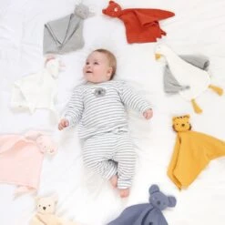 Doudou En Mousseline De Coton Bio Canard Albetta® - Doudou Lange -Doudou Bio Promos Boutique doudou en mousseline de coton bio canard albetta lange doudou 4