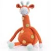 Doudou Girafe 32cm Pebble® Maille Crochet Coton Bio - Doudou Bébé Bio