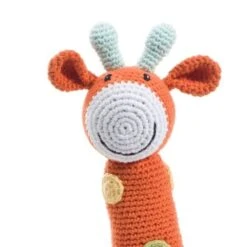 Doudou Girafe 32cm Pebble® Maille Crochet Coton Bio - Doudou Bébé Bio -Doudou Bio Promos Boutique doudou girafe 32cm pebble maille crochet coton bio doudou bebe bio 2