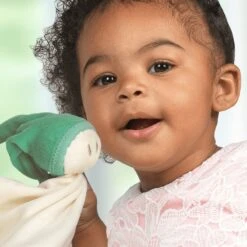 Doudou Keptin-jr Coton Bio Zmooz LargeEcru & Bonnet Vert D'Eau 24cm - Doudou Bio -Doudou Bio Promos Boutique doudou keptin jr coton bio zmooz ecru bonnet vert d eau doudou bio 3