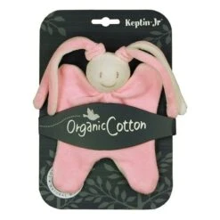 Doudou Keptin-jr Hochet Petit Girly Rose 16 Cm - Doudou Coton Bio -Doudou Bio Promos Boutique doudou keptin jr hochet petit girly rose doudou coton 2