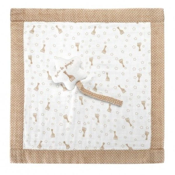 Doudou Lange Bio Etoile Avec Attache Sucette Sophie La Girafe® So'Pure- JouetVulli® 2 Doudou Lange Bio Etoile Avec Attache Sucette Sophie La Girafe® So'Pure- JouetVulli® – Image 2