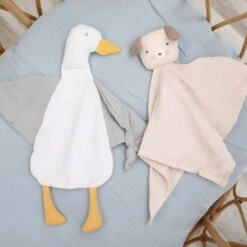 Doudou Lange De Mousseline Chiot Peanut Albetta® 35cm Coton Bio - Lange Doudou -Doudou Bio Promos Boutique doudou lange de mousseline chiot peanut albetta 35cm coton bio lange doudou 2