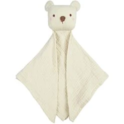 Doudou Lange Mousseline De Coton Bio Ours Albetta® 35cm - Doudou Lange