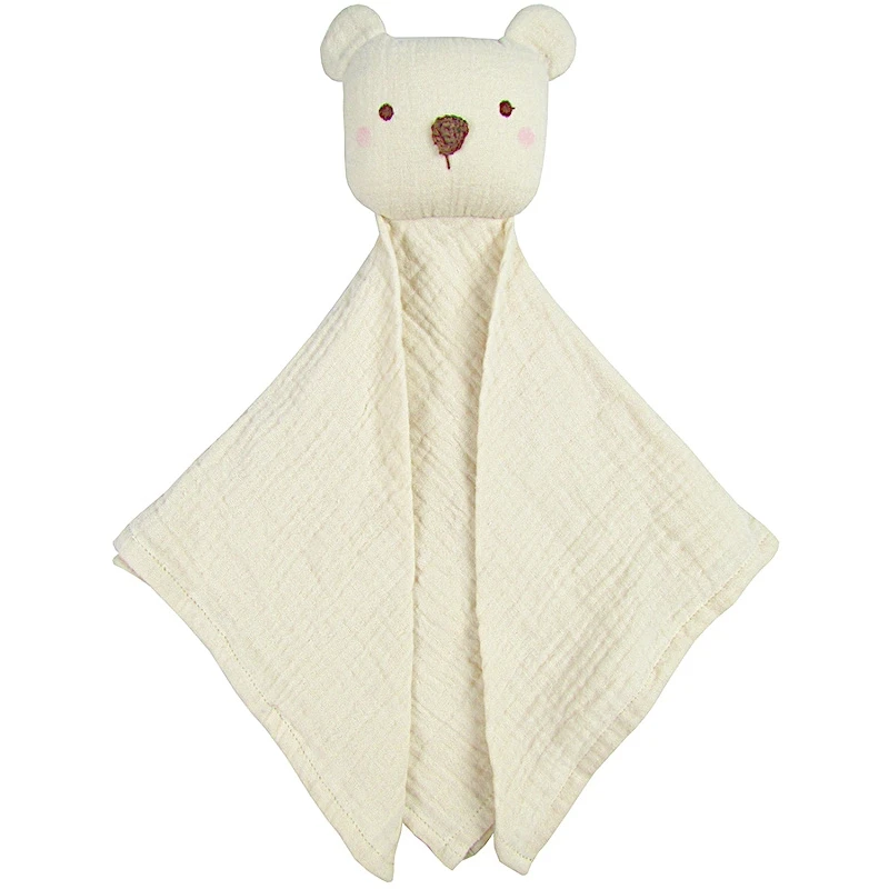 Doudou Lange Mousseline De Coton Bio Ours Albetta® 35cm - Doudou Lange 1 Doudou Lange Mousseline De Coton Bio Ours Albetta® 35cm - Doudou Lange