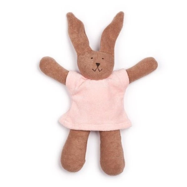 Doudou Nanchen® Natur Lapin Hasi Coton Bio Eponge (Kba) Chocolat Rose- Doudou Bio 1 Doudou Nanchen® Natur Lapin Hasi Coton Bio Eponge (Kba) Chocolat Rose- Doudou Bio