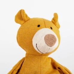 Doudou Ours Plat à Nœuds Jersey De Coton Bio Sigikid® 26 Cm Jaune Ocre - Doudou Bébé -Doudou Bio Promos Boutique doudou ours plat a noeuds jersey de coton bio sigikid 26 cm jaune ocre doudou bebe 4