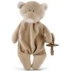 Doudou Ourson Bio Attache Tétine Wooly Organic® Coton Bio 25cm - Doudou Bio GOTS