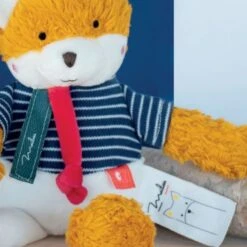 Doudou Peluche Bio Renard 25cm Maïlou Tradition® Coton Bio - Doudou Bio Fait En France -Doudou Bio Promos Boutique doudou peluche bio renard 25cm mailou tradition coton bio doudou bio fait en france 2