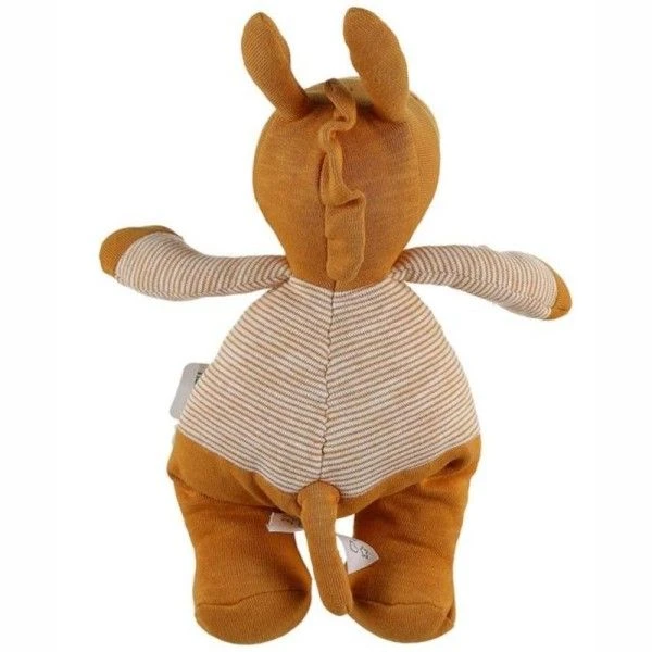 Doudou Peluche Coton Bio Âne Paco Ocre 32cmNoukie's®- Bébé Bio 2 Doudou Peluche Coton Bio Âne Paco Ocre 32cmNoukie's®- Bébé Bio – Image 2