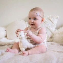 Doudou Peluche Coton Bio & Caoutchouc Naturel Bahbah L'agneau Tikiri® - Jouet Bio -Doudou Bio Promos Boutique doudou peluche coton bio caoutchouc naturel bahbah l agneau tikiri jouet bio 2