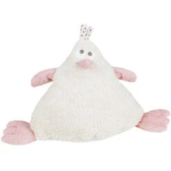 Doudou Peluche Poulette Rose Naturel 30 Cm Efie® - Peluche Coton Bio Vegan