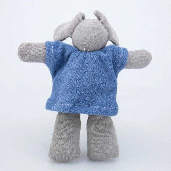 Doudou Peluche Eléphant Bleu 23cm Nanchen Natur® Coton & Laine Bio- Jouet Bio 3 Doudou Peluche Eléphant Bleu 23cm Nanchen Natur® Coton & Laine Bio- Jouet Bio – Image 3