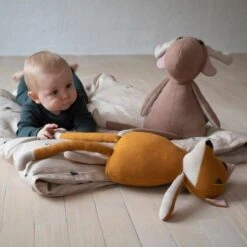 Doudou Peluche Freya Le Renard 52cm Filibabba®-Doudou Peluche Design Scandinave -Doudou Bio Promos Boutique doudou peluche freya le renard 52cm filibabba doudou peluche design scandinave 3