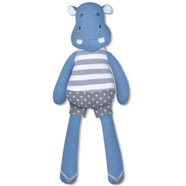 Doudou Peluche Hippo Jojo 38 Cm Apple Park™-Jouets Bio Apple Park™ 1 Doudou Peluche Hippo Jojo 38 Cm Apple Park™-Jouets Bio Apple Park™