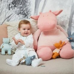 Doudou Peluche Musicale Coton Bio Nouky Menthe Noukie's® - Bébé Bio -Doudou Bio Promos Boutique doudou peluche musicale coton bio nouky menthe noukie s bebe bio 3