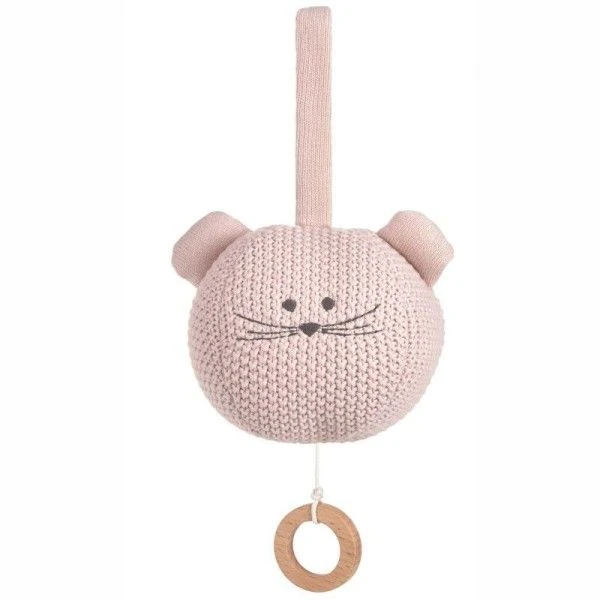 LÄSSIG Doudou Peluche Musicale Tricotée Little Chums Souris Lässig® Coton Bio Gots - Doudous Et Hochets Bio 1 LÄSSIG Doudou Peluche Musicale Tricotée Little Chums Souris Lässig® Coton Bio Gots - Doudous Et Hochets Bio