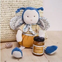 Doudou Peluche Pollen L'abeille 30cm Coton Bio Doudou Et Compagnie® - Doudou Bio Français -Doudou Bio Promos Boutique doudou peluche pollen l abeille 30cm coton bio doudou et compagnie doudou bio francais 2