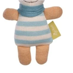 Peluche Hochet Sigikid® Lapin Pantin Green 16 Cm - Peluche Lapin -Doudou Bio Promos Boutique doudou peluche sigikid lapin pantin tricote green 16 cm peluche lapin 2