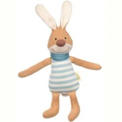 Doudou Peluche Sigikid® Lapin Pantin Tricoté Green 27cm - Peluche Lapin