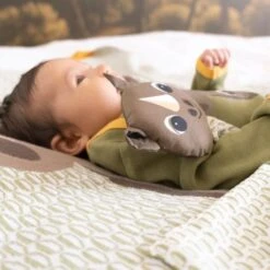 Doudou Plat 28cm Coton Bio Rhinocéros Coq En Pâte® - Doudou Coton Bio -Doudou Bio Promos Boutique doudou plat 28cm coton bio rhinoceros coq en pate doudou coton bio 2