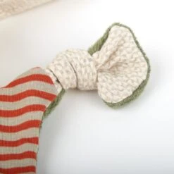 Doudou Plat à Nœuds Lapin Bio Serie Green Sigikid® 28 Cm - Doudou Plat Coton Naturel -Doudou Bio Promos Boutique doudou plat a noeuds lapin bio green sigikid coton naturel 5