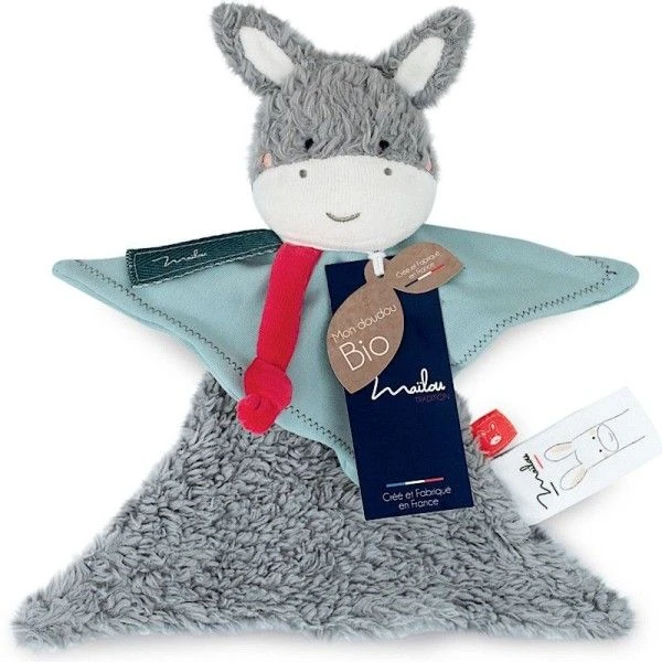 Doudou Plat Ane 22 Cm Maïlou Tradition® Coton Bio - Doudou Bio Fait En France 2 Doudou Plat Ane 22 Cm Maïlou Tradition® Coton Bio - Doudou Bio Fait En France – Image 2