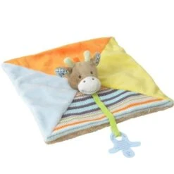 Doudou Plat Attache Sucette Girafe Gogo Happy Horse - Peluches & Doudous