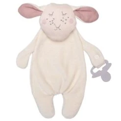 Doudou Plat Attache Sucette Mouton Écru Wooly Organic® Coton Bio 35 Cm - Doudou Bio GOTS -Doudou Bio Promos Boutique doudou plat attache sucette mouton ecru wooly organic coton bio 35 cm doudou bio gots 2