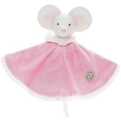 Doudou Plat Caoutchouc Naturel & Coton Meiya La Souris Meiya & Alvin® - Jouet Bio