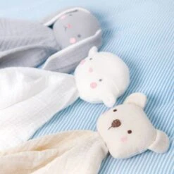 Doudou Plat Carré Lange Mousseline De Coton Bio Lapin Albetta® 35cm - Lange Doudou -Doudou Bio Promos Boutique doudou plat carre lange mousseline de coton bio lapin albetta lange doudou 2