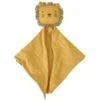 Doudou Plat Carré Lange Mousseline De Coton Bio Lion Albetta® 35cm - Lange Doudou
