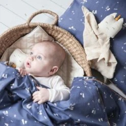 Doudou Plat Carré Licorne Blanche & MielFabelab® Coton Bio GOTS- Doudou Bio Scandinave -Doudou Bio Promos Boutique doudou plat carre licorne blanche miel fabelab coton bio gots doudou bio scandinave 3