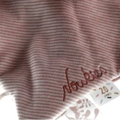 Doudou Plat Carré Mouchoir Coton Bio Lola Rose Noukie's® - Bébé Bio -Doudou Bio Promos Boutique doudou plat carre mouchoir coton bio lola rose noukie s bebe bio 3