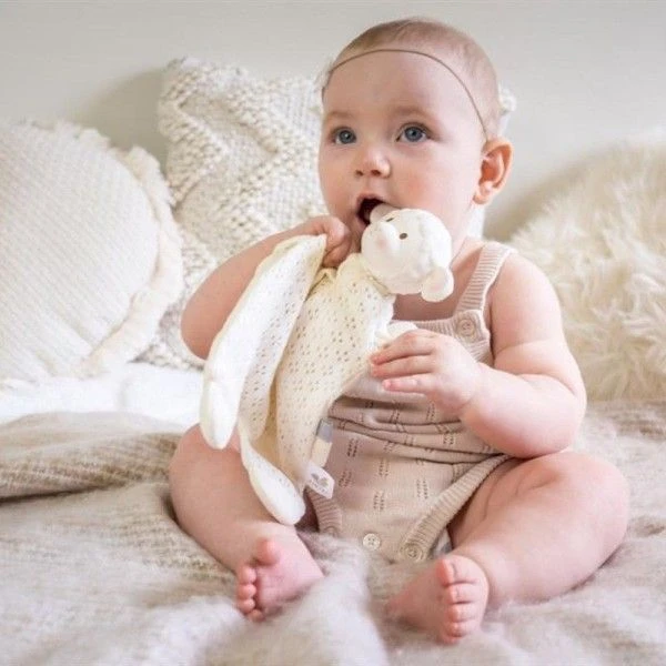 Doudou Plat Coton Bio & Caoutchouc Naturel Bahbah L'agneau Tikiri® - Jouet Bio 2 Doudou Plat Coton Bio & Caoutchouc Naturel Bahbah L'agneau Tikiri® - Jouet Bio – Image 2