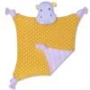 Doudou Plat Coton Bio Coco L'hippopotame Ocre 30 Cm Apple Park - Doudou Mouchoir