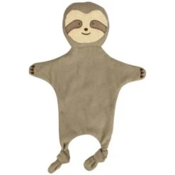 Doudou Plat éponge De Coton Bio Paresseux 35cm Albetta® - Doudou Rondelets