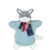 Doudou Plat Marionnette Ane 25 Cm Maïlou Tradition® Coton Bio - Doudou Bio Fait En France